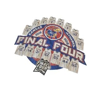 Kansas Jayhawks Shirt Mens Large NCAA Basketball Final Four 2018‎ Tee Blue 84